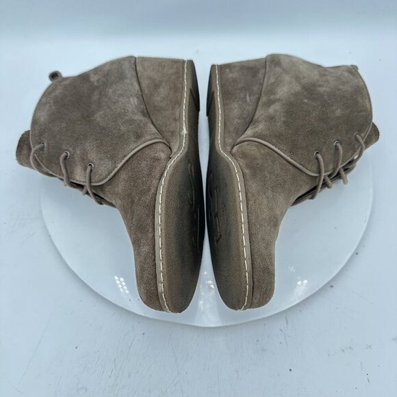 Franco Sarto Anabelle Women Size 9M Brown Suede Ankle Wedges Booties Boot - Picture 5 of 11